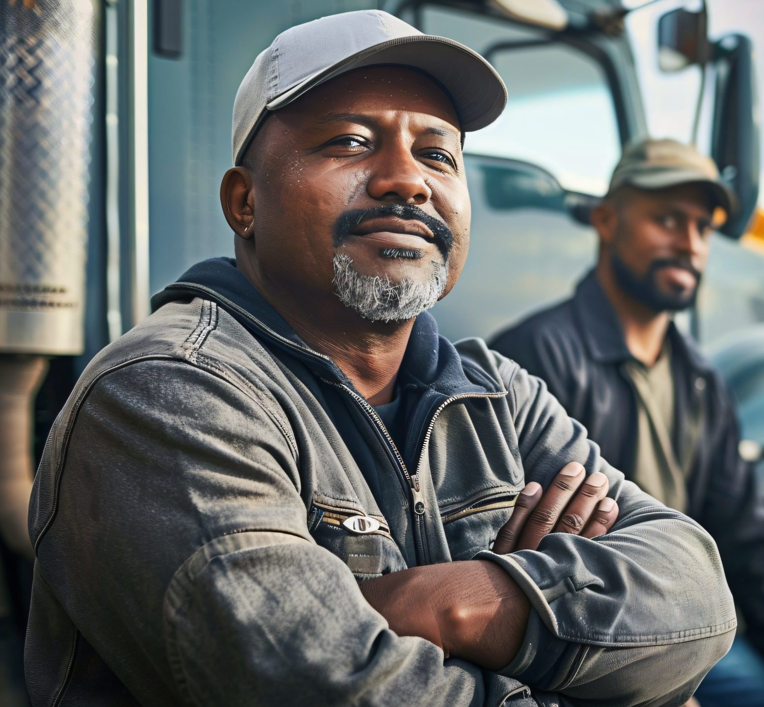 man-working-as-truck-driver-posing